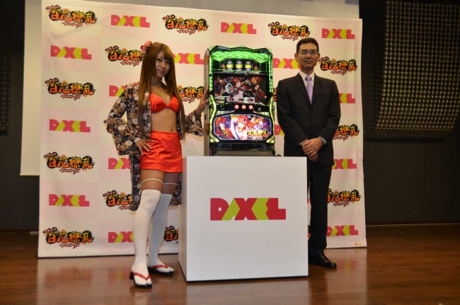 DAXELが「パチスロ百花繚乱サムライガールズ」｜業界最速の