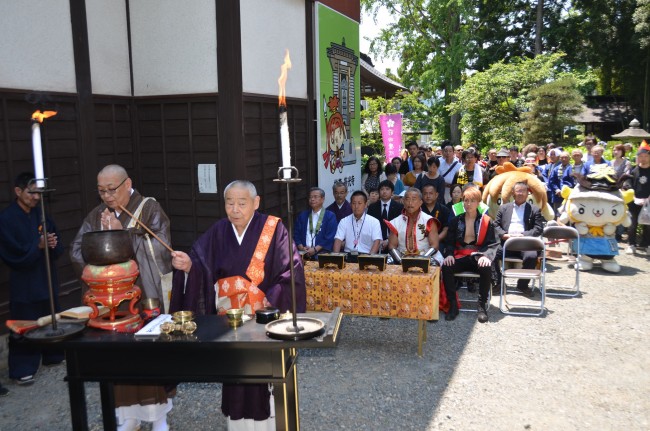 ニューギンが今年も前田慶次供養祭に協力